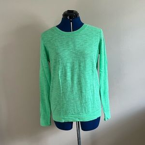 J.CREW mint green lightweight cotton sweater